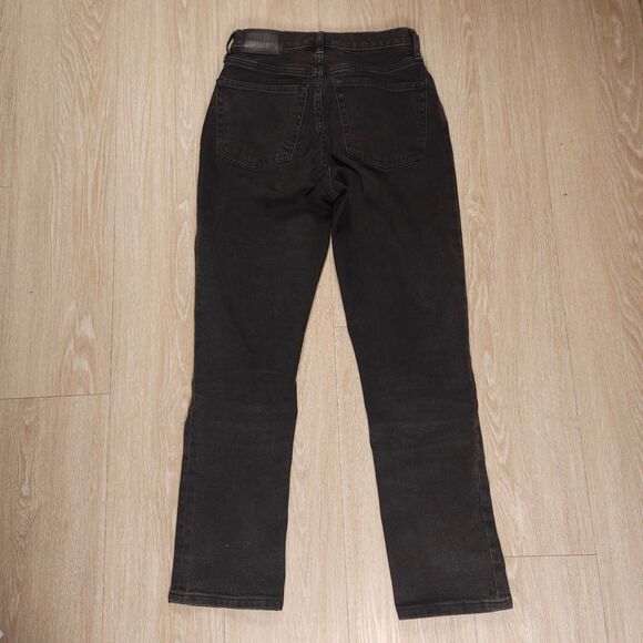 Everlane The Original Cheeky Jeans Womens Size 24S Black Straight High Rise - Picture 8 of 13